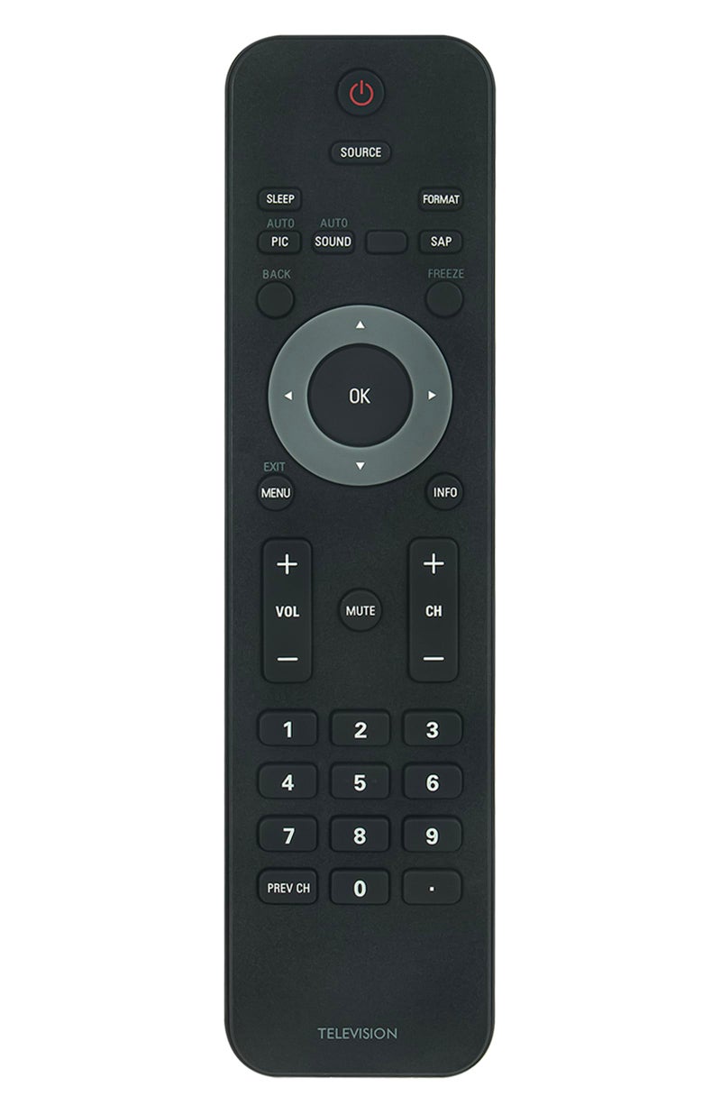Vinabty URMT34JHG001 312124000730 Replaced Remote fit for Philips TV 32PFL3504DF7 32PFL3505D 32PFL3505D/F7 32PFL3505DF7 32PFL3506 32PFL3506/F7 32PFL3506D/F7 32PFL3506DF7 32PFL3506F7 32PFL3514D 32PFL3514D/F7 - Image 1